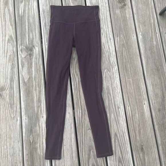Athleta Pants - ** Athleta Leggings Sz XS Maroon Purple Salutation 7/8 Tight High Waist